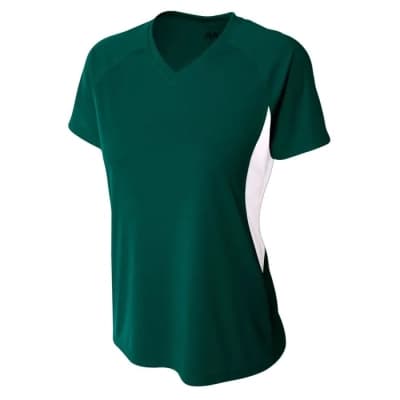 Women's Color Block Performance V-Neck Jersey